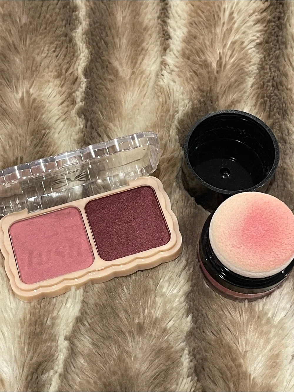 L.A. Colors Vintage Rose Blush Duo and Peach Pollen Blush Powder Set Bundle Lot